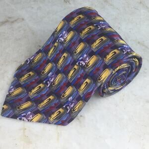 MUSEUM GALLERY MULTICOLOR HAND MADE ALL SILK NECKTIE